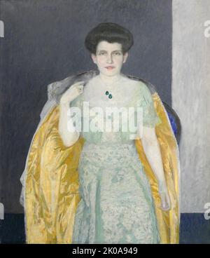 Portrait de Thérèse Bloch-Bauer, c1907. Par Max Kurzweil. Maximilian Franz Viktor Zdenko Marie Kurzweil (12 octobre 1867, Bisenz - 9 mai 1916, Vienne) est un peintre et graveur autrichien Banque D'Images