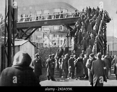 Le ghetto de Varsovie, le plus grand ghettos nazi de la Seconde Guerre mondiale Il a été créé en novembre 1940 par les autorités allemandes dans le nouveau territoire gouvernemental général de la Pologne occupée. À son apogée, jusqu'à 460 000 juifs y ont été emprisonnés Banque D'Images