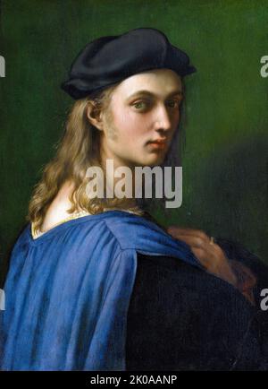 Raphaël (1483-1520) Raffaello Sanzio: Portrait de Bindo Altoviti, c1515, huile sur panneau. Raffaello Sanzio da Urbino (1483 - 1520), connu sous le nom de Raphaël, est un peintre et architecte italien de la haute Renaissance Banque D'Images