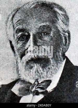 Le baron Abraham Edmond Benjamin James de Rothschild (19 août 1845 - 2 novembre 1934) était un membre français de la famille bancaire Rothschild. Fervent partisan du sionisme, ses dons importants ont apporté un soutien significatif au mouvement au cours de ses premières années, ce qui a contribué à la création de l'État d'Israël Banque D'Images