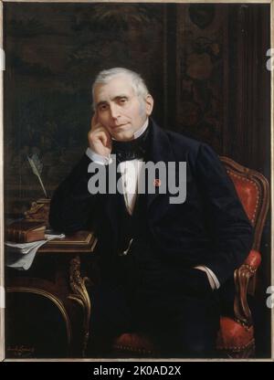 Portrait d'EUG&#XE8;ne Scribe (1791-1861), auteur dramatique, 1863. Banque D'Images