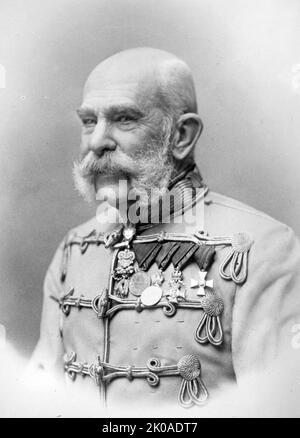 Franz Joseph I ou Francis Joseph I (1830 - 21 novembre 1916) Empereur d'Autriche, Roi de Hongrie, et les autres États de l'Empire austro-hongrois du 2 décembre 1848 jusqu'à sa mort Banque D'Images