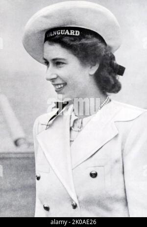 La princesse Elizabeth (plus tard la reine Elizabeth II d'Angleterre) pendant la tournée royale de l'Afrique du Sud, 1947 Banque D'Images