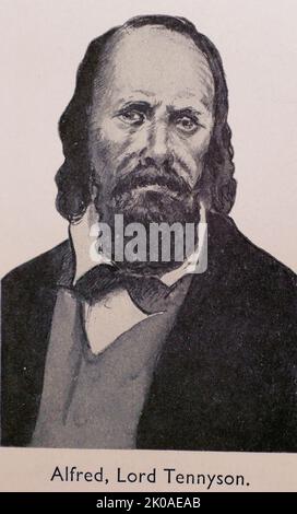 Alfred Tennyson, 1st Baron Tennyson FRS (6 août 1809 - 6 octobre 1892) était un poète anglais. Il a été le poète lauréat pendant une grande partie du règne de la reine Victoria et demeure l'un des poètes britanniques les plus populaires Banque D'Images