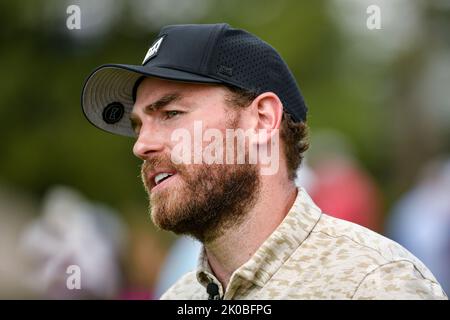 Jennings, Missouri, États-Unis . 10 septembre 2022: Le capitaine de St Louis Blues Ryan O'Reilly lors du défi Charity Legends le deuxième jour de l'Ascension Charity Classic qui s'est tenu au Norwood Hills Country Club à Jennings, Mo Richard Ulreich/CSM crédit: CAL Sport Media/Alay Live News Banque D'Images