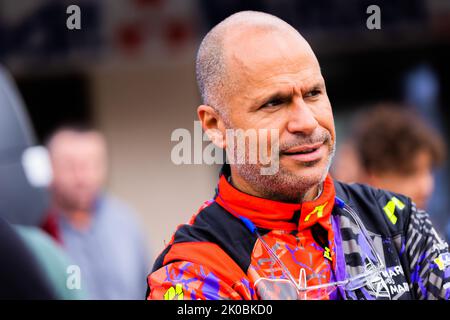 JEAN-JOSEPH Simon, PIVATO Patrick, Subaru Impreza 555, portrait au cours du Rallye du Mont-blanc Morzine 2022, 6th tour du Championnat de France des Rallyes 2022, de 8 septembre à 10 à Morzine, France - photo Damien Saulnier / DPPI Banque D'Images