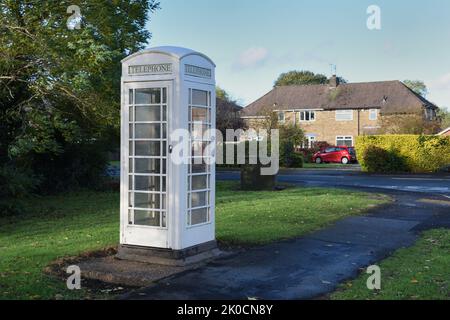 Téléphone K6 couleur crème, Hedon, East Yorkshire, Angleterre Banque D'Images