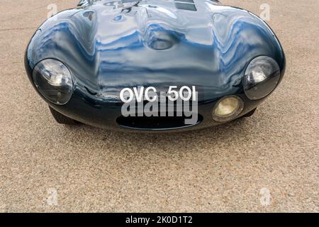 1954 Jaguar D-Type. Le 100 à Blackpool 2022. Banque D'Images