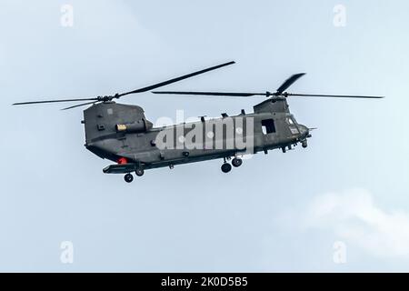 RAF HC6A Chinook, Bournemouth Air Show 2022, Royaume-Uni Banque D'Images