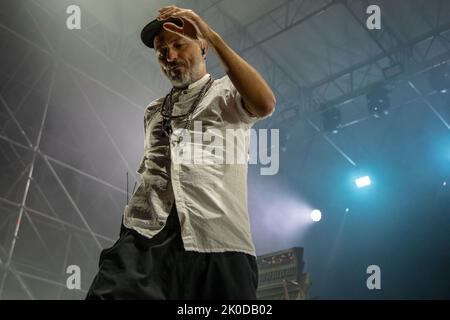 Arena sul Lago, Modène, Italie, 10 septembre 2022, Samuel pendant Subsonica - concert de musique Banque D'Images