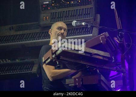 Arena sul Lago, Modène, Italie, 10 septembre 2022, Boosta pendant Subsonica - concert de musique Banque D'Images