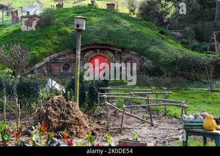 Hobbiton, Nouvelle-Zélande, Matamata Banque D'Images
