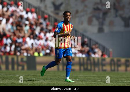 Madrid, Espagne. 10th septembre 2022. Justin Kluivert (Valencia) football: Match espagnol 'la Liga Santander' entre Rayo Vallecano 2-1 Valencia CF à l'Estadio de Vallecas à Madrid, Espagne . Crédit: Mutsu Kawamori/AFLO/Alay Live News Banque D'Images