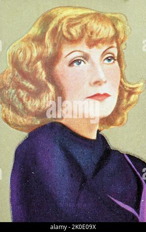 GRETA Garbo (né Greta Lovisa Gustafsson, du 18 septembre 1905 au 15 avril 1990) est une actrice américaine née en Suède. En 1999, l'American film Institute s'est classé au cinquième rang de Garbo sur sa liste des plus grandes stars féminines du cinéma hollywoodien classique. Banque D'Images