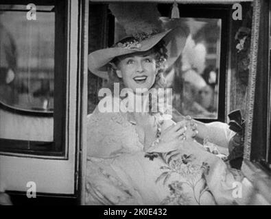 Norma Shearer, Reine Marie-Antoinette de la bande-annonce du film Marie-Antoinette (1938). Banque D'Images