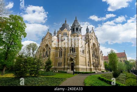 Synagogue Szeged à Szeged, Hongrie, conçue par Lipot Baumhorn Banque D'Images