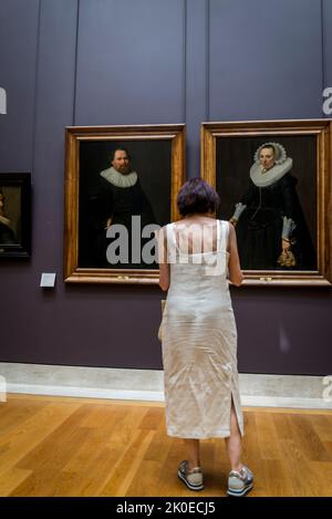 L'âge d'or hollandais, les peintures, le musée du Louvre, le musée le plus visité au monde et un monument historique à Paris, en France. C'est la maison de certains Banque D'Images