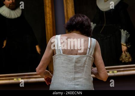 L'âge d'or hollandais, les peintures, le musée du Louvre, le musée le plus visité au monde et un monument historique à Paris, en France. C'est la maison de certains Banque D'Images