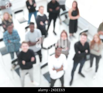 groupe de jeunes au bureau Banque D'Images