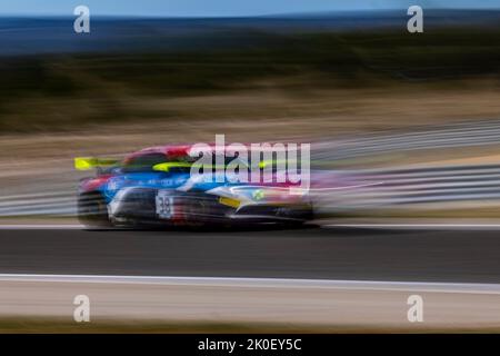 38 BELTOISE Vincent, LEMAITRE Yves, course de Mirage, Alpine A110 GT4, action pendant la ronde 5th du Championnat de France FFSA GT 2022, de 11 septembre à 13 sur le circuit de Lédenon à Lédenon, France - photo Marc de Mattia / DPPI Banque D'Images