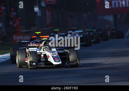 10 POURCHAIRE Theo (fra), GRAND Prix D'ART, Dallara F2, action lors de la ronde 13th du Championnat de Formule 2 de la FIA 2022, de 9 septembre à 11, 2022 sur l'Autodromo Nazionale di Monza, à Monza, Italie - photo: Eric Alonso/DPPI/LiveMedia Banque D'Images