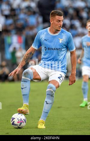 Roma, Italie. 11th septembre 2022. Sergej Milinkovic Savic de SS Latium en action pendant la série Un match de football entre SS Lazio et Hellas Vérone au stade Olimpico à Rome (Italie), 11 septembre 2022. Photo Andrea Staccioli/Insidefoto crédit: Insidefoto di andrea staccioli/Alamy Live News Banque D'Images