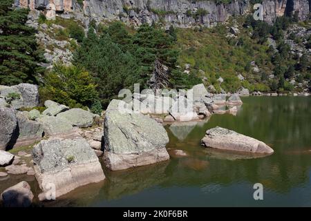 La Laguna Negra, Picos de Urbion, Soria, Castilla y Leon, Espagne Banque D'Images