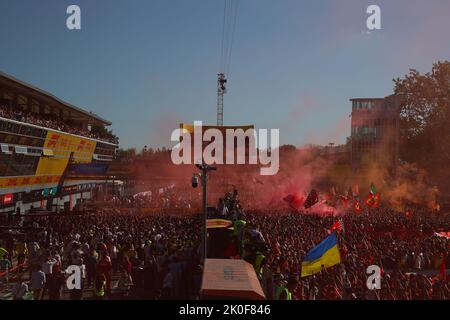 Monza, Italie. 27th janvier 2022. Podium pendant le GP italien, 8-11 septembre 2022 sur la piste de Monza, championnat du monde de Formule 1 2022. Crédit : Agence photo indépendante/Alamy Live News Banque D'Images