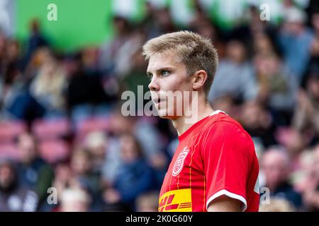 Farum, Danemark. 11th septembre 2022. Oliver Antman du FC Nordsjaelland vu lors du match Superliga de 3F entre le FC Nordsjaelland et le FC Midtjylland à droite de Dream Park à Farum. (Crédit photo : Gonzales photo/Alamy Live News Banque D'Images