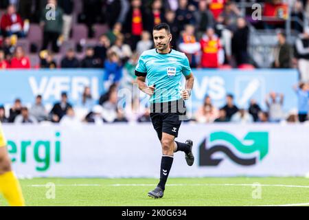 Farum, Danemark. 11th septembre 2022. Arbitre Sandi Putros vu pendant le match Superliga 3F entre le FC Nordsjaelland et le FC Midtjylland à droite de Dream Park à Farum. (Crédit photo : Gonzales photo/Alamy Live News Banque D'Images