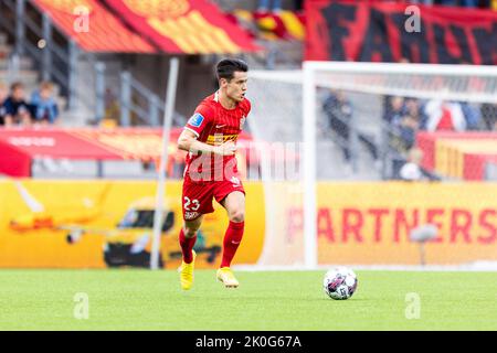 Farum, Danemark. 11th septembre 2022. Oliver Villadsen (23) du FC Midtjylland vu pendant le match Superliga de 3F entre le FC Nordsjaelland et le FC Midtjylland à droite de Dream Park à Farum. (Crédit photo : Gonzales photo/Alamy Live News Banque D'Images