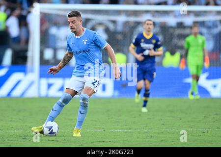 Sergej Milinkovic-Savic de SS Lazio pendant le football série A match, Stadio Olimpico, Lazio v Verona, 11 septembre 2022 (photo par AllShotLive/Sipa USA) Credit: SIPA USA/Alay Live News Banque D'Images