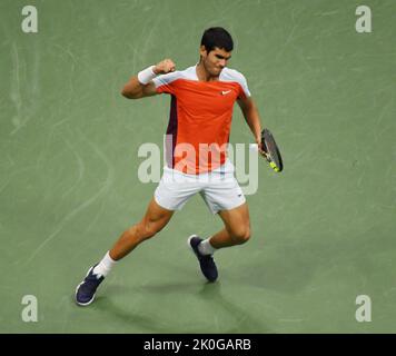 New York, États-Unis. 11th septembre 2022. New York Flushing Meadows US Open Day 14 11/09/2022 Carlos Alcaraz (ESP) Mens Singles final Credit: Roger Parker/Alay Live News Banque D'Images