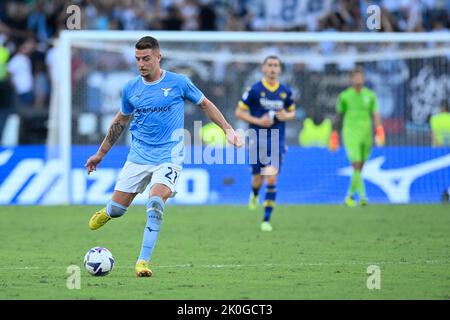 Rome, Italie. 11th septembre 2022; Stadio Olimpico, Rome, Italie: Serie A football SS Lazio contre Hellas Vérone: Sergej Milinkovic-Savic de SS Lazio crédit: Action plus Sports Images/Alamy Live News Banque D'Images