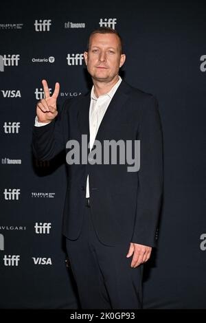 Tobias Lindholm assiste à la projection du film The Good Nurse durant le Festival international du film de Toronto (TIFF) de 47th à Toronto, au Canada, sur 11 septembre 2022. Photo de Julien Reynaud/APS-Medias/ABACAPRESS.COM Banque D'Images