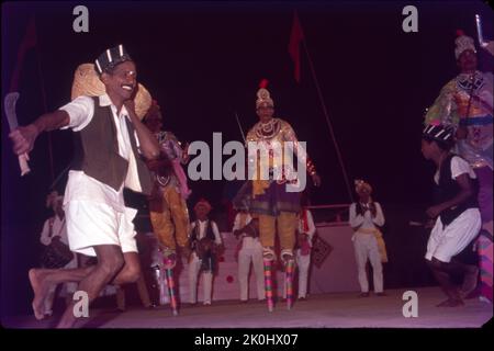 Danse folklorique, Goa Banque D'Images