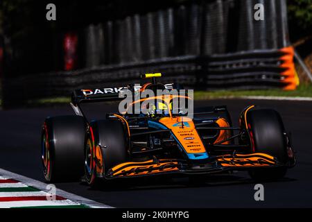 MONZA, Italie, 10 septembre 2022 ; n° 4, Lando NORRIS, GBR, McLaren F1 Team, MCL35M, moteur Mercedes, pendant la Formule 1, F1, Grand Prix d'Italie, Grosser Banque D'Images
