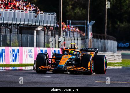 MONZA, Italie, 10 septembre 2022 ; n° 4, Lando NORRIS, GBR, McLaren F1 Team, MCL35M, moteur Mercedes, pendant la Formule 1, F1, Grand Prix d'Italie, Grosser Banque D'Images
