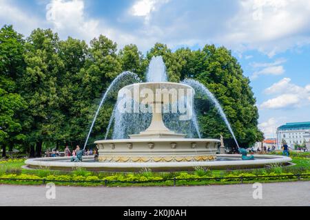 Ogród Saski, Saxon Garden, Varsovie, Pologne Banque D'Images