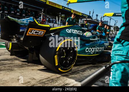 MONZA, Italie, 09 septembre 2022;# 5, Sebastian VETTEL, GER, Aston Martin Formula 1 Team, Aston Martin AMR22 Mercedes, pendant la Formule 1, F1, Italien Banque D'Images