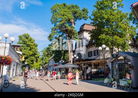 Jomas iela, Dzintari, Jurmala, Lettonie Banque D'Images