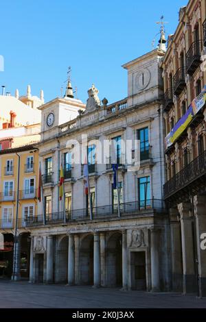 L'hôtel de ville Casa Consistorial Plaza Mayor Burgos Castille et Leon Espagne Banque D'Images