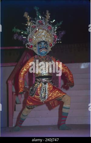 Chau Dance, Folk Dance, Bihar Banque D'Images