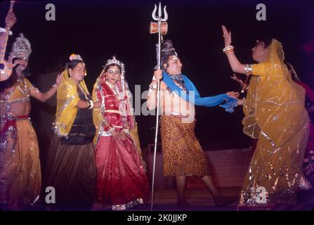 Chau Dance, mariage de Shiva et Shakti, Bihar Banque D'Images