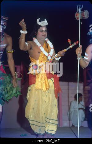 Chau Dance, mariage de Shiva et Shakti, Bihar Banque D'Images