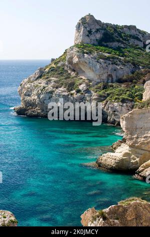 Cala Fighera, Cagliari, Sardaigne, Italie Banque D'Images