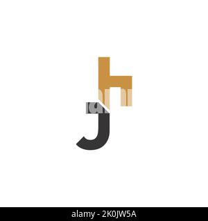 HJ, JH, H ET J Résumé initiale monogramme lettre lettre alphabet logo design. Illustration de Vecteur