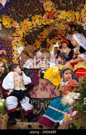 Cagliari, Sant'Efisio manifestation traditionnelle, la plus importante fête religieuse en Sardaigne, Italie, Europe Banque D'Images