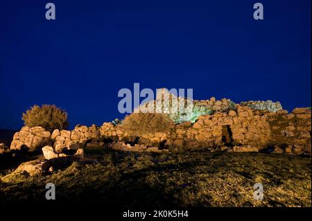 Nuraghe Arrubiu, Orroli, Provincia di Cagliari, Sardaigne, Italie, Europe Banque D'Images