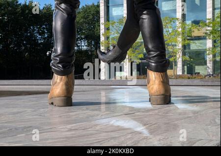 Statue au Rechtbank Amsterdam à Amsterdam, pays-Bas 11-9-2022 Banque D'Images